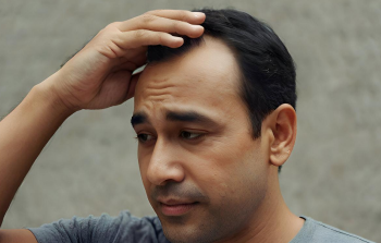 Accidental and surgical scalp scarring shown with scalp micropigmentation coverage